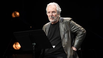 L'acteur Pierre Arditi sur la scène du théâtre du Rond-Point à Paris, en décembre 2020. (RAYMOND DELALANDE / SIPA)