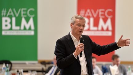 Bruno Le Maire le 3 juin 2016, à Cerise (Orne). (JEAN-FRANCOIS MONIER / AFP)