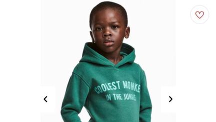 Capture d'écran d'une publicité du groupe H&amp;M retirée après des accusations de racisme. (H&M)