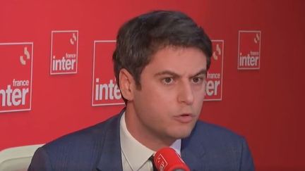 Le ministre délégué aux Comptes publics Gabriel Attal, mercredi 1er février sur France Inter. (FRANCEINTER / RADIO FRANCE)