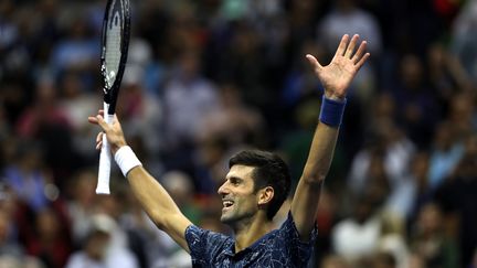 la joie de Novak Djokovic après sa victoire en finale (MATTHEW STOCKMAN / GETTY IMAGES NORTH AMERICA)