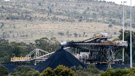 Mine de charbon à Singleton en Australie, le 5 novembre 2021. (SAEED KHAN / AFP)