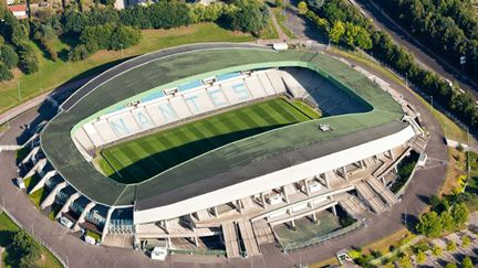 Vue aérienne du stade de la Beaujoire à Nantes