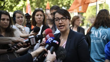 Cécile Duflot à Paris, le 22 mai 2017. (STEPHANE DE SAKUTIN / AFP)