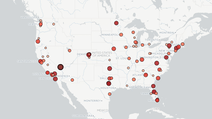 CARTE. La fusillade à Las Vegas est la plus meurtrière de l'histoire américaine (NICOLAS ENAULT / CARTO)