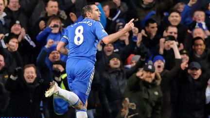 Frank Lampard, le milieu de terrain de Chelsea (OLLY GREENWOOD / AFP)