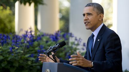 Le pr&eacute;sident am&eacute;ricain, Barack Obama, le 21 octobre 2013 &agrave; Washington (Etats-Unis). (SAUL LOEB / AFP)