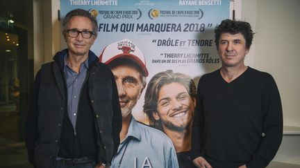 Thierry Lhermitte à la présentation du film "La Finale" de Robin Sykes à Marseille le 9 mars 2018 (MAXPPP)