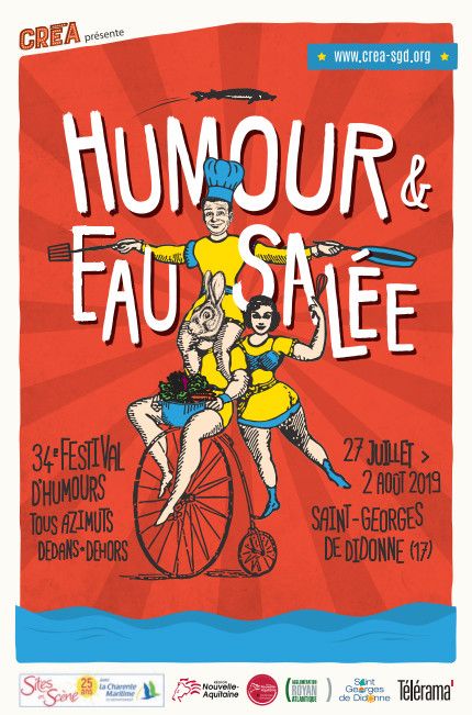 L'affiche du festival (Festival Humour et eau salée)