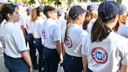 Des jeunes en SNU, le service national universel (photo d'illustration). (THIBAULT DELMARLE / RADIO FRANCE)