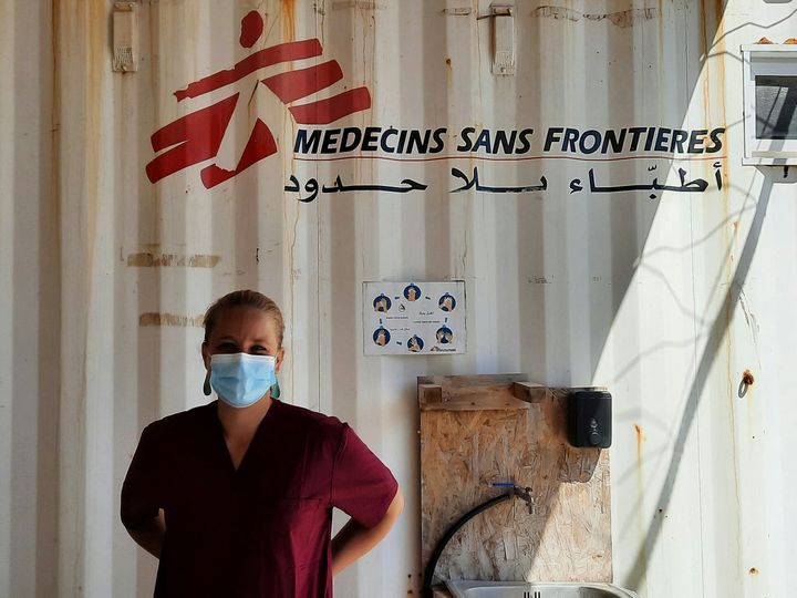 Julia Falkner, sage-femme pour MSF à Lesbos (Grèce). (BENJAMIN  ILLY / RADIO FRANCE)