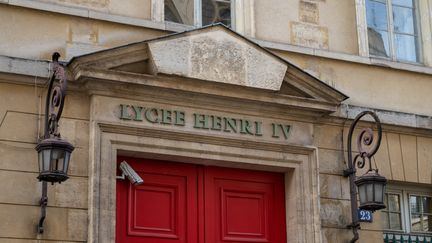 L'entrée du lycée Henri IV à Paris le 27 septembre 2022. (RICCARDO MILANI / HANS LUCAS)