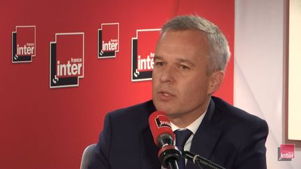 Le ministre de la Transition écologique et solidaire François de Rugy, le 10 juillet 20219. (RADIO FRANCE / FRANCE INTER)