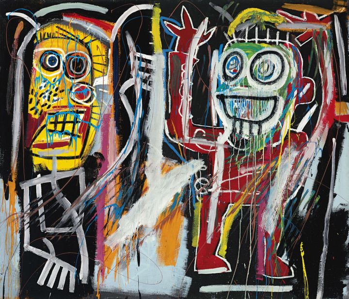 "Dustheads" de Basquiat, toile vendue 48,8 millions de dollars en mai 2013 chez Christie's.
 (AP/ SiPA)