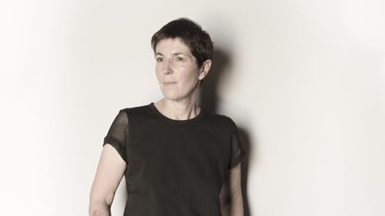 L'écrivaine Christine Angot, le 18 mai 2017 à Cannes (Alpes-Maritimes). (MAXPPP)