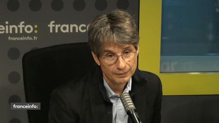 Bruno Patino, président d'Arte France, le 1er septembre sur franceinfo. (FRANCEINFO / RADIOFRANCE)