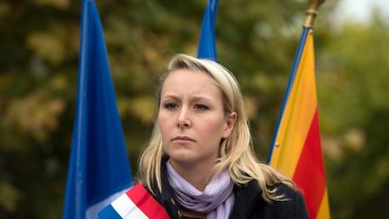 La députée FN du Vaucluse Marion-Maréchal-Le Pen, le 23 octobre 2016 à La Tour-d'Aigues (Vaucluse). (BERTRAND LANGLOIS / AFP)