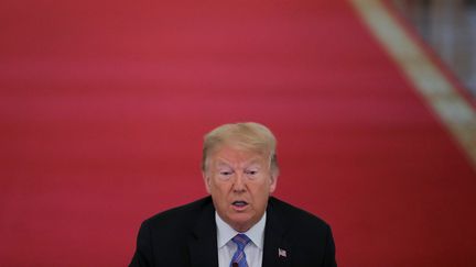 Le président américain Donald Trump à Washington, le 26 juin 2020. (CARLOS BARRIA / REUTERS)