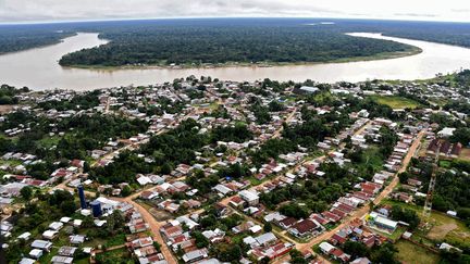 La rivière Javari, en Amazonie (Brésil), en juin 2020. (EVARISTO SA / AFP)