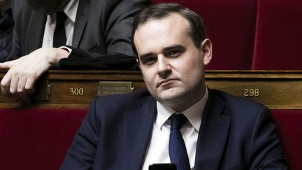 Le député LREM Alexandre Holroyd lors d'une session de questions au gouvernement à l'Assemblée nationale. (VINCENT ISORE / MAXPPP)