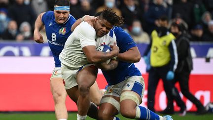 Le trois quart centre des Bleus Jonathan Danty, le 6 février 2022. (FRANCK FIFE / AFP)