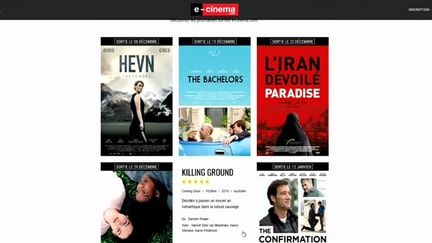 E-Cinema, la nouvelle plateforme de cinéma présente un catalogue de films inédits en France 
 (France 3 / Culturebox )