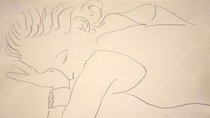 "Modèle endormi" par Henri Matisse, 1935 au Musée Jean Couty de Lyon (© Succession H. Matisse)