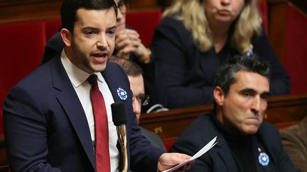 RN deputy Jean-Philippe Tanguy at the National Assembly, November 7, 2023. (THOMAS SAMSON / AFP)