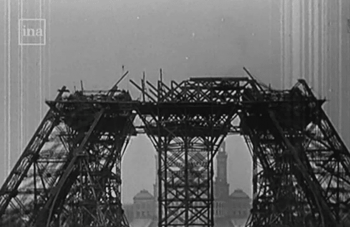 Construction de la tour Eiffel, pour l'Exposition universelle de 1889
 (France3/culturebox)