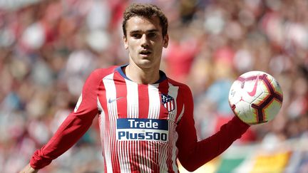 L'attaquant&nbsp;français Antoine Griezmann, lors d'un match entre l'Atlético Madrid et Eibar, le 15 septembre 2018 à Madrid (Espagne).&nbsp; (BURAK AKBULUT / ANADOLU AGENCY / AFP)