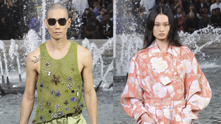 La collection prêt-à-porter homme printemps-été 2025 de la maison Kenzo dans le cadre de la Fashion Week de Paris, le 19 juin 2024. (KENZO)