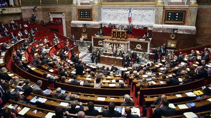 L'h&eacute;micycle de l'Assembl&eacute;e nationale, en septembre 2013. (ERIC FEFERBERG / AFP)