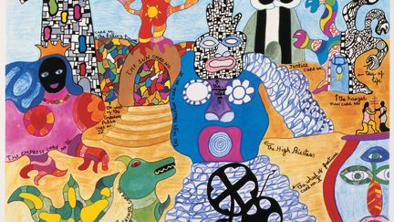 Niki de Saint Phalle, "Tarot Garden", 1991, sérigraphie, Il Giardino dei Tarocchi&nbsp;
 (© Niki Charitable Art Foundation)