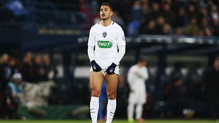 Hatem Ben Arfa, le 5 avril 2017, lors d'un match de coupe de France face à Avranches (Manche). (CHARLY TRIBALLEAU / AFP)