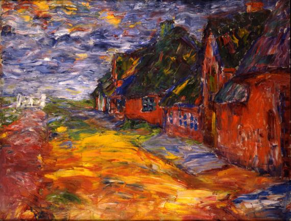 Emil Nolde. "Maisons frisonnes I", 1910. Br&uuml;cke-Museum, Berlin. (STIFTUNG SEEBÜLL ADA UND EMIL NOLDE)