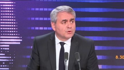 Le président de la Région Hauts-de-France, Xavier Bertrand, le 28 février 2024 sur franceinfo. (FRANCEINFO / RADIO FRANCE)