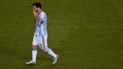 Toute la détresse de Lionel Messi  (DON EMMERT / AFP)