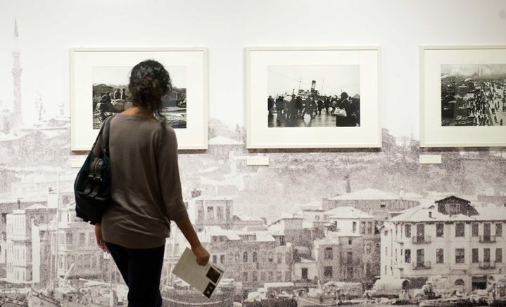 Expo Ara Güler à Paris en 2009.
 (BALTEL/SIPA)