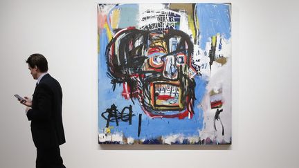 Ce tableau de Jean Michel Basquiat a battu un record en mai dernier. Il a été acheté 110,5 millions de dollars par le collectionneur japonais Yusaku Maezawa
 (John Angelillo / UPI / MaxPPP)