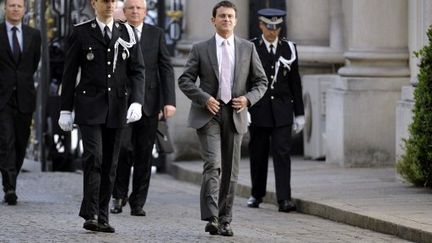 Manuel Valls, au ministère de l'intérieur, succédant à Claude Guéant. (BERTRAND GUAY / AFP)