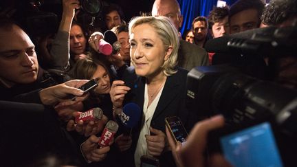 Marine Le Pen, le 26 janvier 2017 à Paris. (YANN KORBI / CITIZENSIDE / AFP)