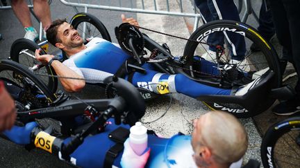 Mathieu Bosredon et Johan Quaile aux Jeux paralympiques, le 5 septembre 2024. (ED SYKES/SWPIX.COM/SHUTTERSTOCK/ / SIPA)