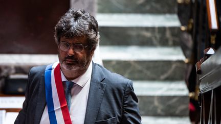 Meyer Habib, député sortant de la 8e circonscription des Français établis hors de France, à l'Assemblée, le 4 juin 2024. (ANDREA SAVORANI NERI / NURPHOTO / AFP)