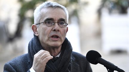 Yves Veyrier, secrétaire général de Force Ouvrière (FO), à l'hôtel Matignon à Paris, le 13 février 2020. (STEPHANE DE SAKUTIN / AFP)