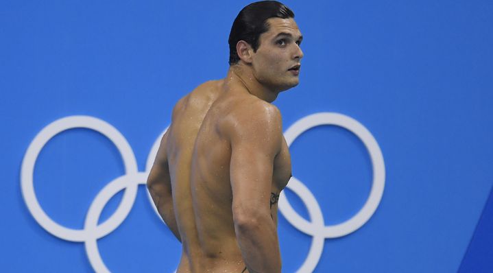 &nbsp; (La déception de Florent Manaudou © CHRISTOPHE SIMON / AFP)