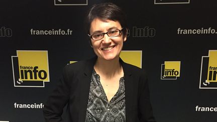 &nbsp; (Nathalie Arthaud, porte-parole de Lutte ouvrière et candidate à la présidentielle 2017 © RADIO FRANCE/Jean-François Achilli)