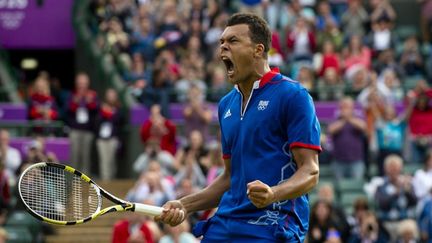 Jo-Wilfried Tsonga exulte