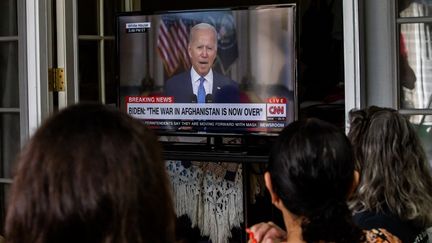 Joe Biden, le président des Etats-Unis s'est exprimé le mardi 31 août au sujet du retrait définitif des troupes américaines d'Afghanistan. (APU GOMES / AFP)