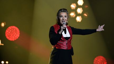 La chanteuse française Sheila, lors d'un concert le 19 janvier 2018 à Nancy (Meurthe-et-Moselle). (ALEXANDRE MARCHI / MAXPPP)