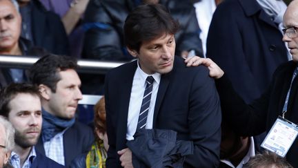 Le directeur sportif du PSG, Leonardo, le 3 mars 2013 au Parc des Princes (Paris). (THOMAS COEX / AFP)